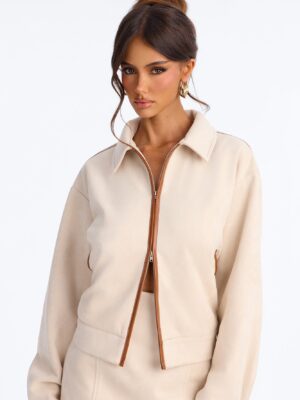 Skirt in Beige 93% polyester