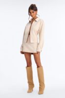 Skirt in Beige 93% polyester