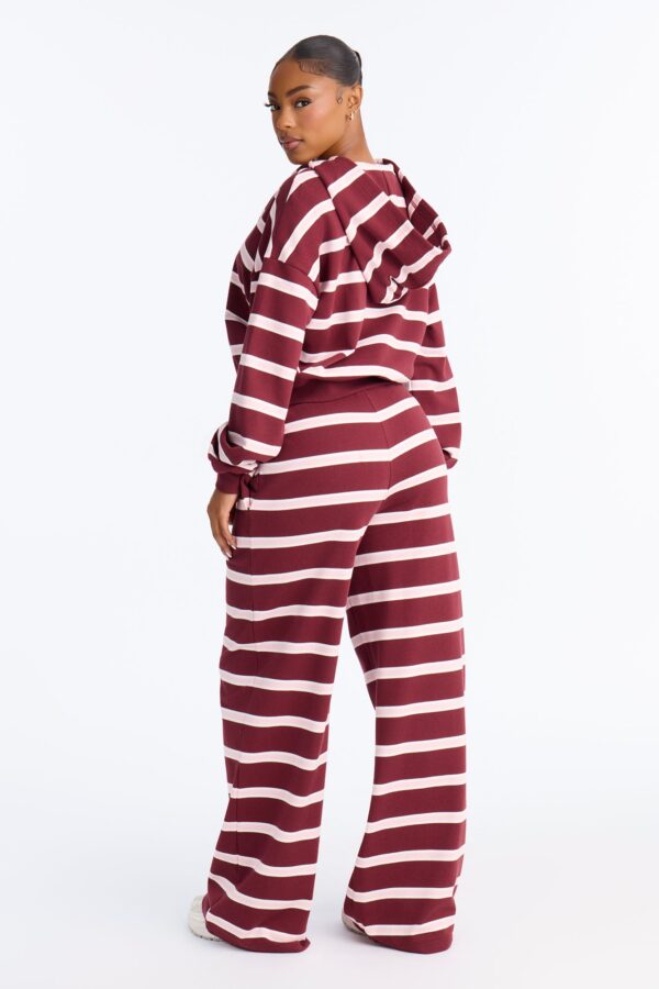 Burgundy Hoodie with zip-up