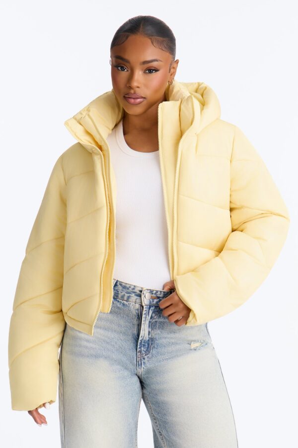 Yellow Cropped Jacket