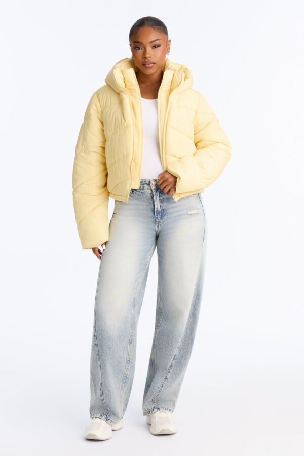 Yellow Cropped Jacket