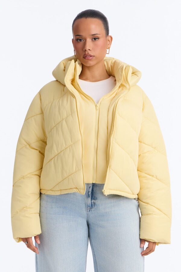 Yellow Cropped Jacket
