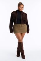 Chocolate Cropped Jacket