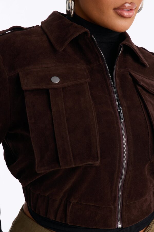 Chocolate Cropped Jacket