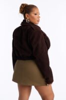 Chocolate Cropped Jacket
