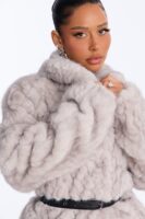 Heather Grey Belt Coat