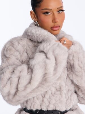 Heather Grey Belt Coat