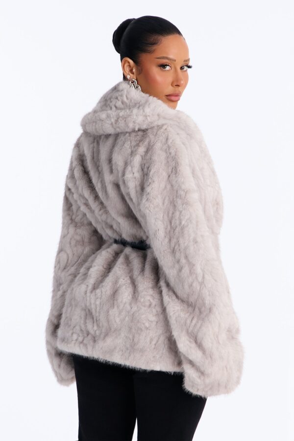 Heather Grey Belt Coat
