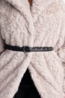 Heather Grey Belt Coat