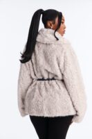 Heather Grey Belt Coat