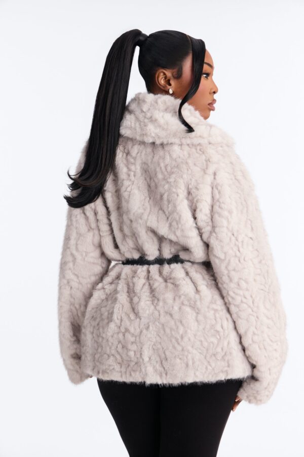 Heather Grey Belt Coat