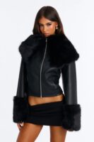 Black Cropped Coat
