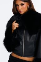 Black Cropped Coat