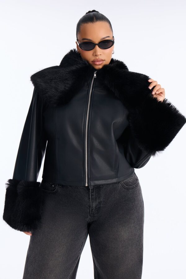 Black Cropped Coat