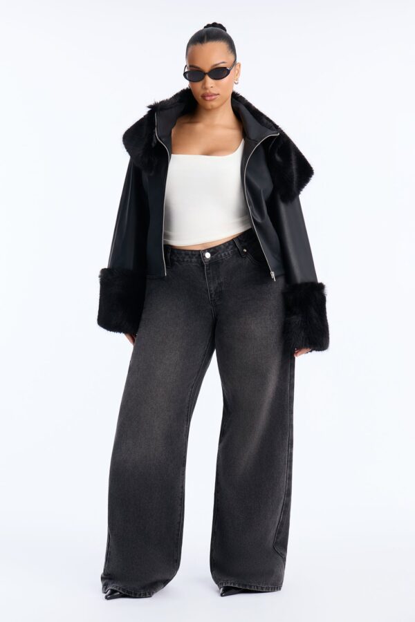 Black Cropped Coat
