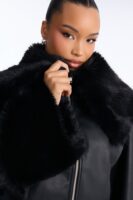 Black Cropped Coat