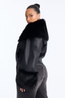 Black Cropped Coat