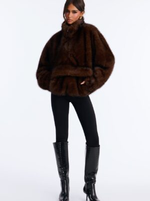 Brown Oversized Pullover