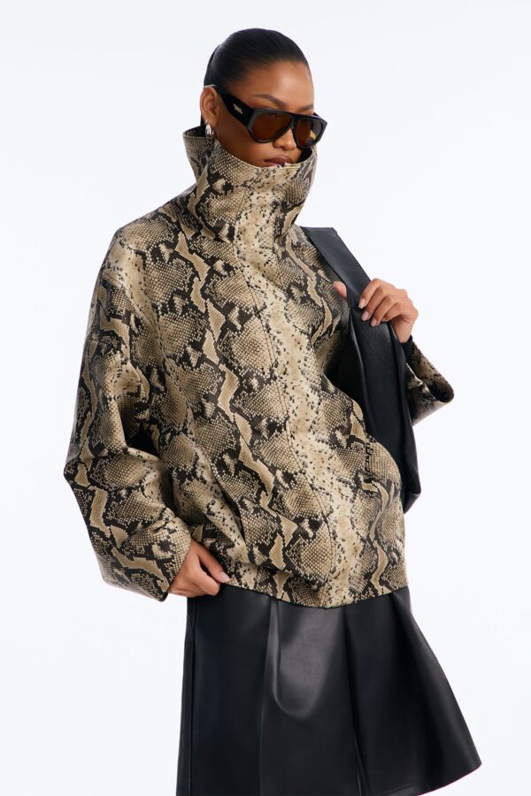 Ladies Kit Taupe Coat