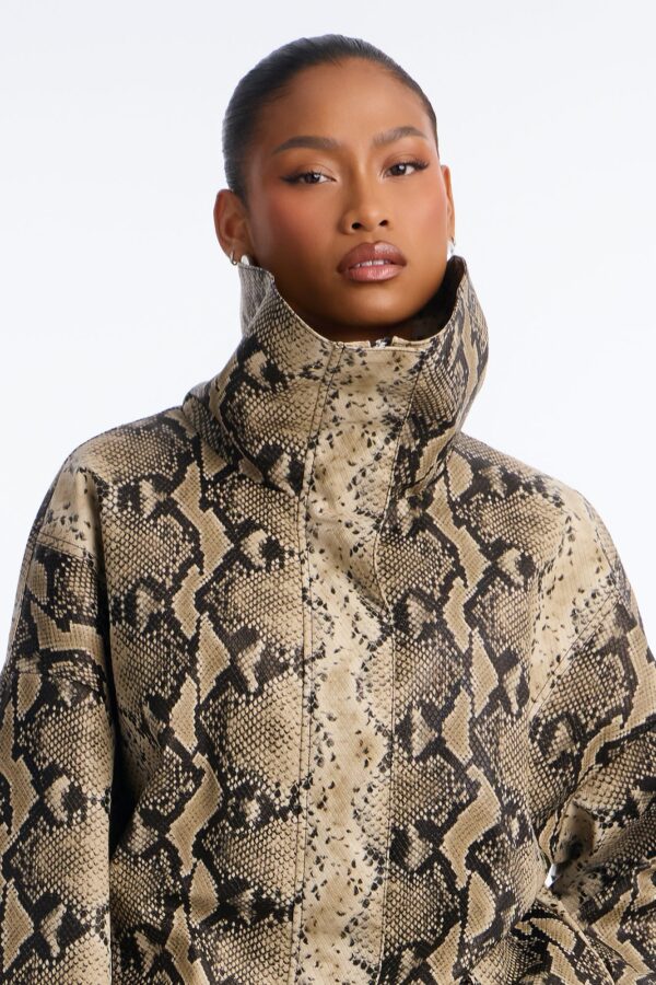 Ladies Kit Taupe Coat