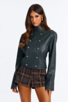 Green Cropped Jacket