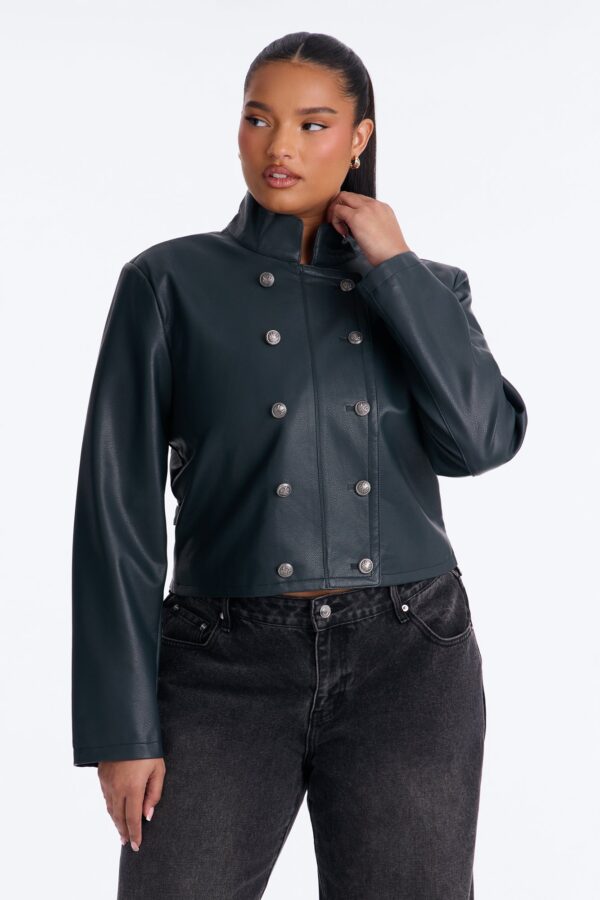Green Cropped Jacket