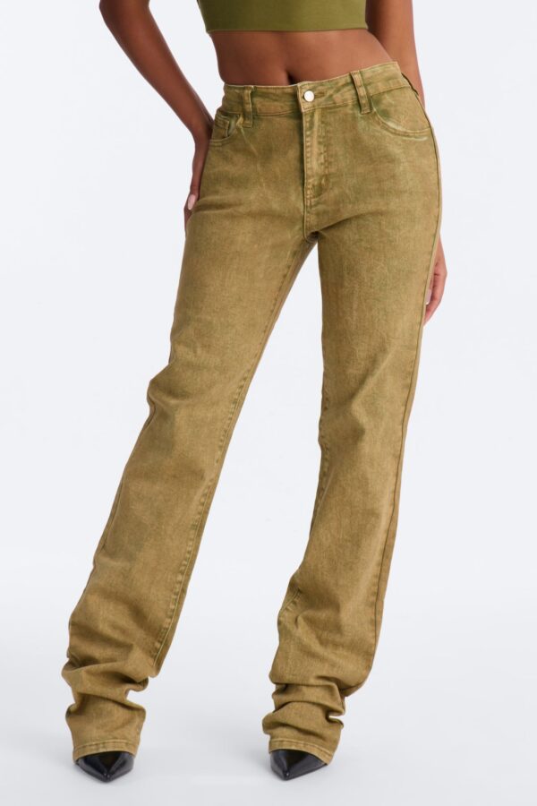 Pants in Olive 97% cotton