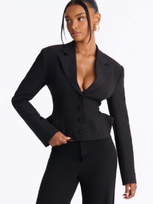 Blazer with a cropped