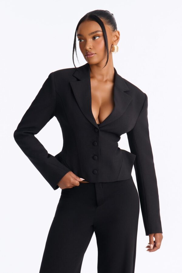 Blazer with a cropped