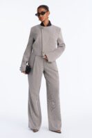 Blazer with contrast trim