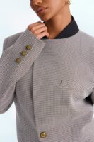 Blazer with contrast trim