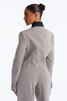 Blazer with contrast trim