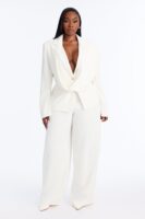 Blazer in Ivory 100% polyester