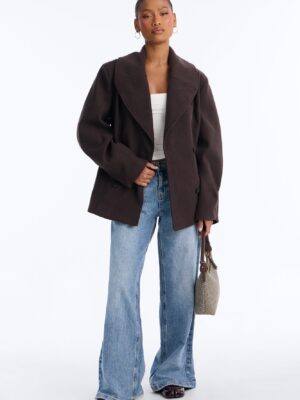 Coat in Chocolate 100% polyester