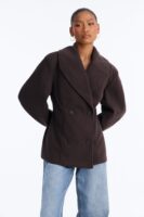 Coat in Chocolate 100% polyester