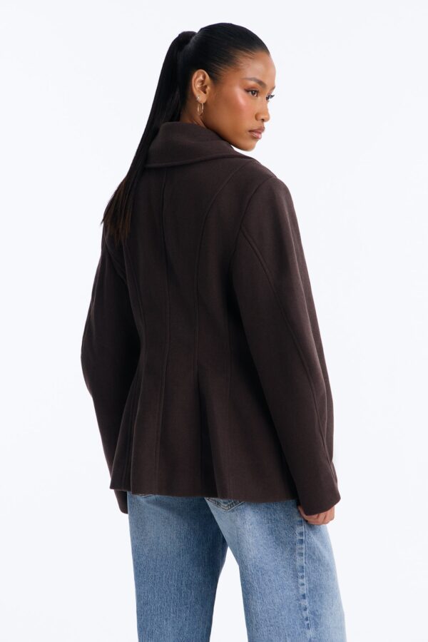 Coat in Chocolate 100% polyester
