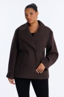 Coat in Chocolate 100% polyester