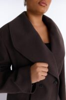 Coat in Chocolate 100% polyester