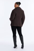 Coat in Chocolate 100% polyester