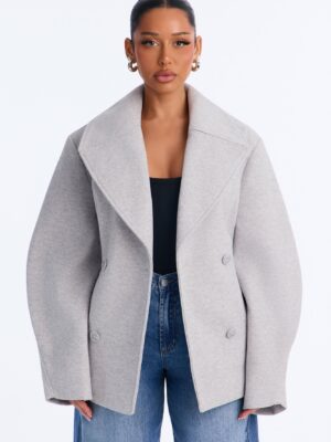 Coat in Heather Grey