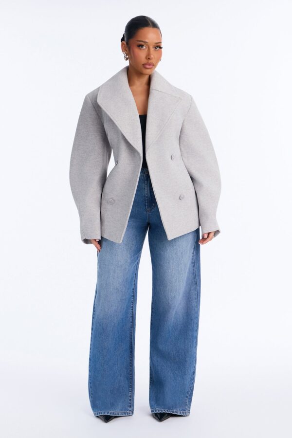Coat in Heather Grey