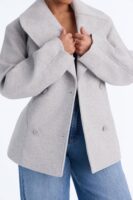 Coat in Heather Grey