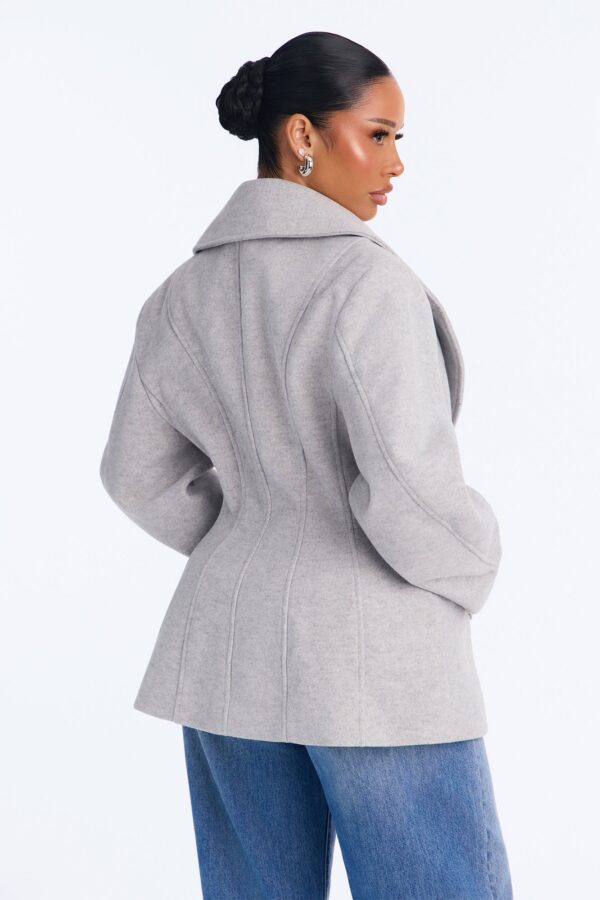 Coat in Heather Grey