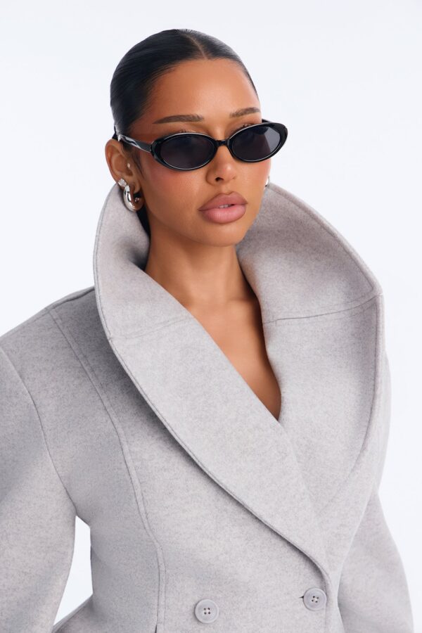 Coat in Heather Grey