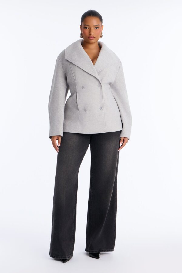 Coat in Heather Grey