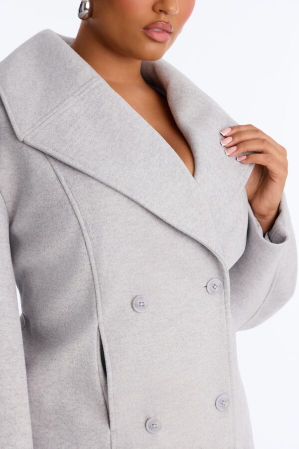 Coat in Heather Grey