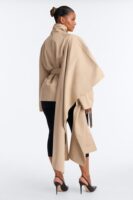 Wrap Coat in Khaki