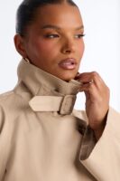 Wrap Coat in Khaki