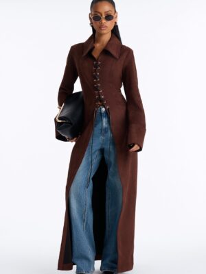 Chocolate Coat with maxi