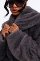 Ladies Kit Charcoal Coat